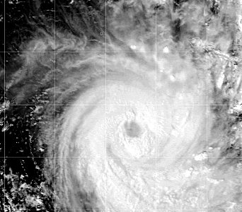 Cyclone Waka 2001 near peak intensity