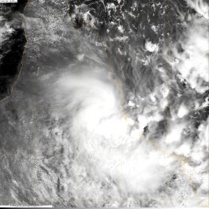 Cyclone Tasha 2010 shortly after moving onshore