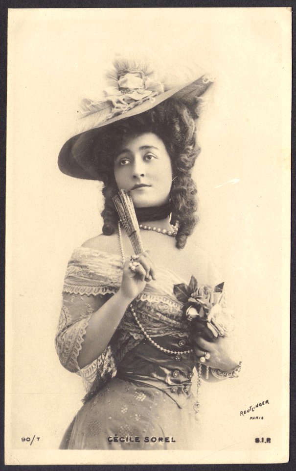 Cécile Sorel, by Reutlinger