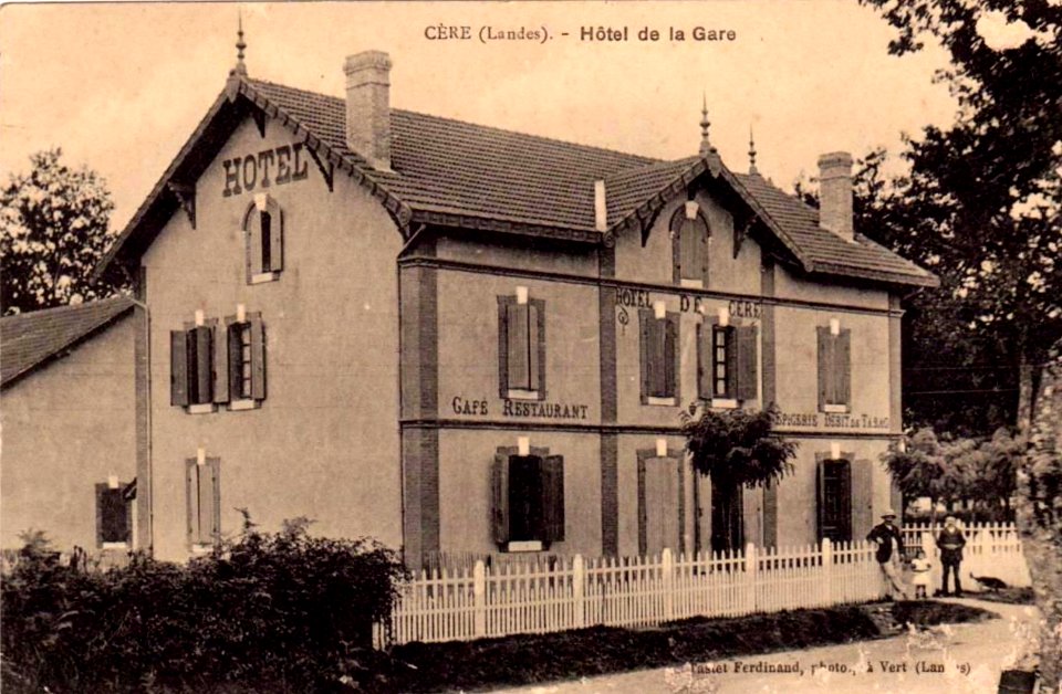 Cère (Landes) - Hôtel de la Gare