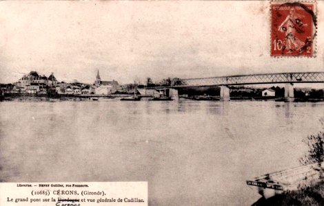Cérons - pont sur la Garonne
