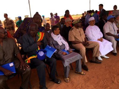 Cérémonie de lancement des travaux de l'aéroport de Gao, le 16 octobre 2017