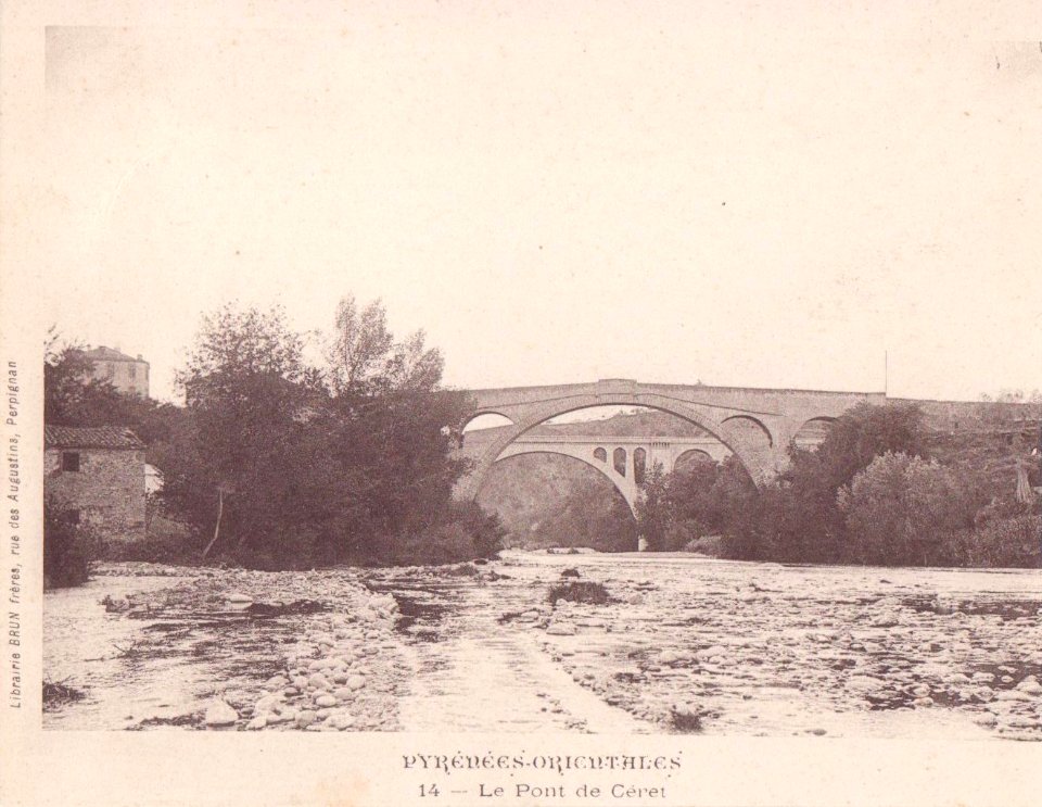 Céret - Les deux ponts (Brun frères)