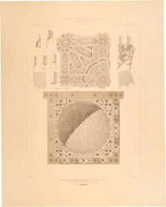 Cúpula y detalles del pabelllón del patio de los Leones de la Alhambra (Granada)