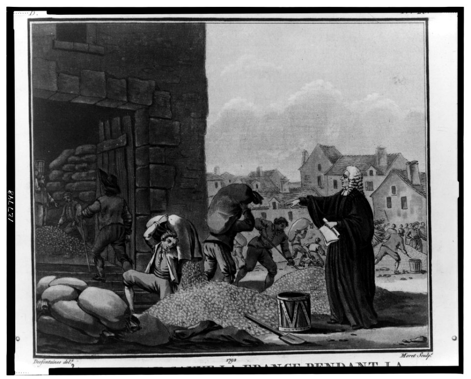 D'Aguesseau sauve la France pendant la famine 1709 - Desfontaines delt. ; Moret sculpt. LCCN2001695720