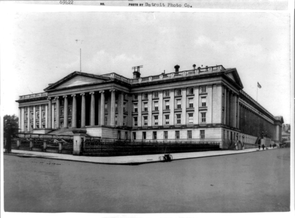 D.C., Washington, Treasury Building, 1898, Exterior LCCN96510891