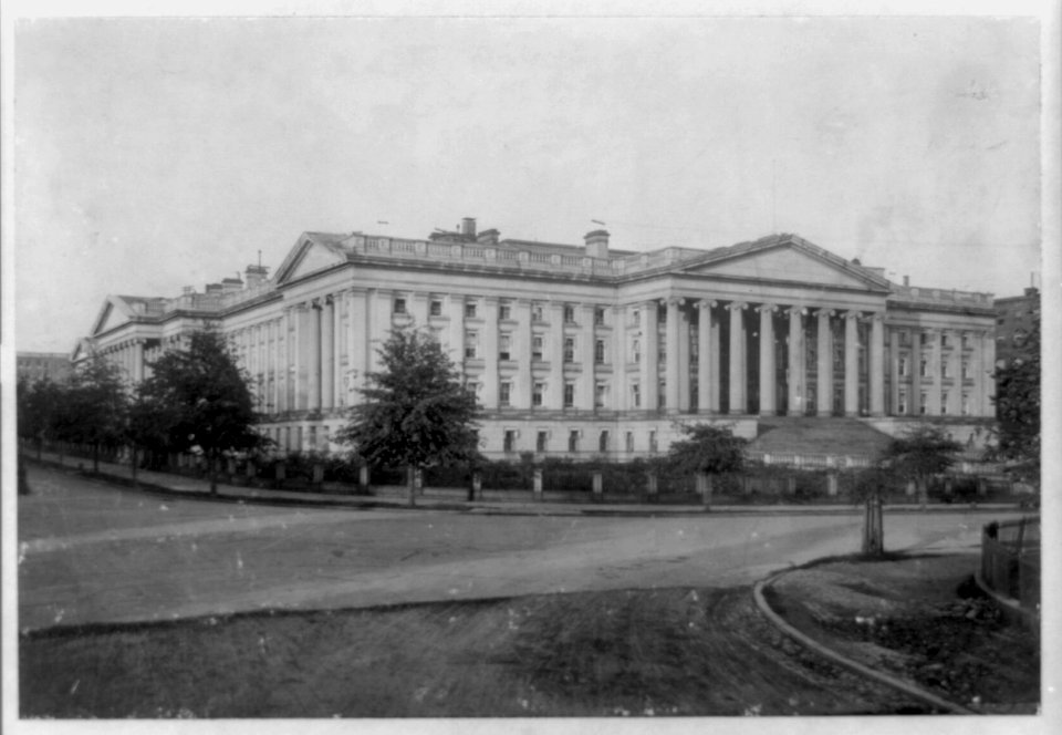 D.C., Washington, Treasury Building, exterior LCCN96510901