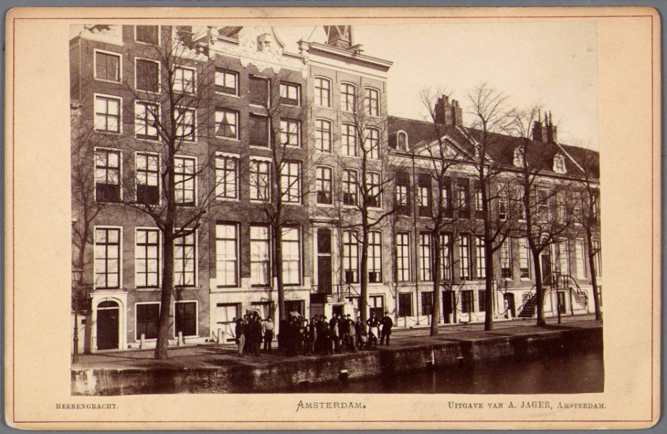 De huizen Herengracht 565-573, tussen Reguliersgracht en Utrechtsestraat