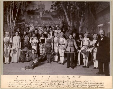 De husvilla, Södra teatern 1899. Gruppbild - SMV - H11 021