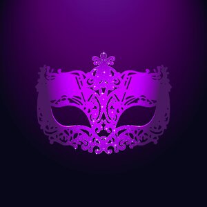 Carnival mask masquerade purple