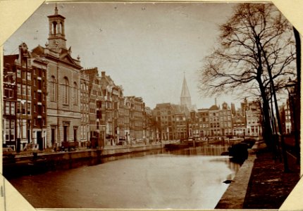 De Keizersgracht bij de Brouwersgracht, ziende op de Zaaierskerk photo