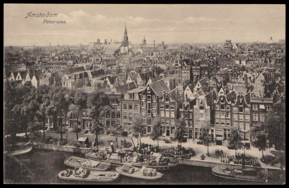 De Kromme Waal met op de voorgrond de Waalseilandsgracht, Afb PBKD00238000001