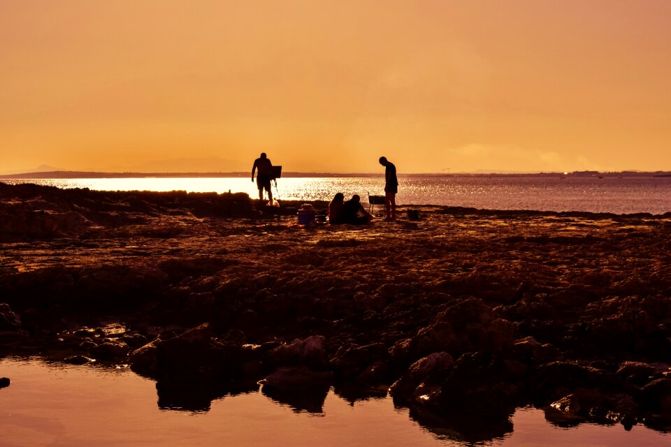 Sea shadows silhouettes