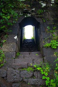 Green stairs bricks