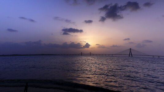 Ocean sea clouds photo