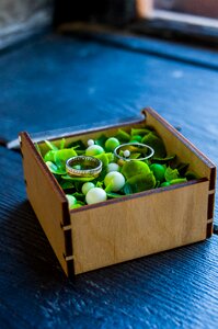 Wedding rings greens