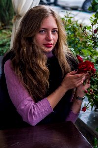 Roses model beauty