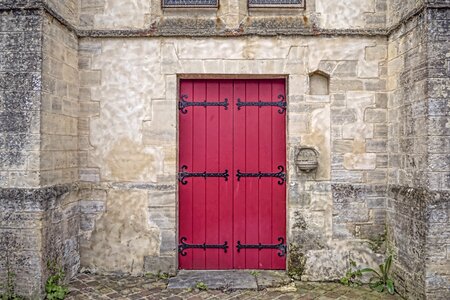 Fittings old door wooden door photo