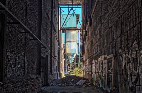 Building warehouse empty photo