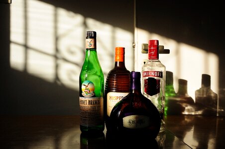 Bottles alcohol drink