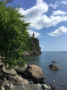 Lighthouse north shore lake superior photo