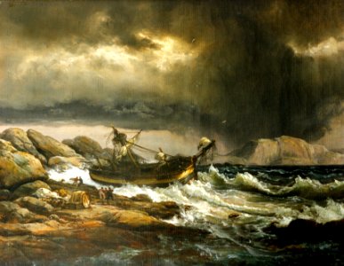 Johan Christian Clausen Dahl - Shipwrech (1832) photo