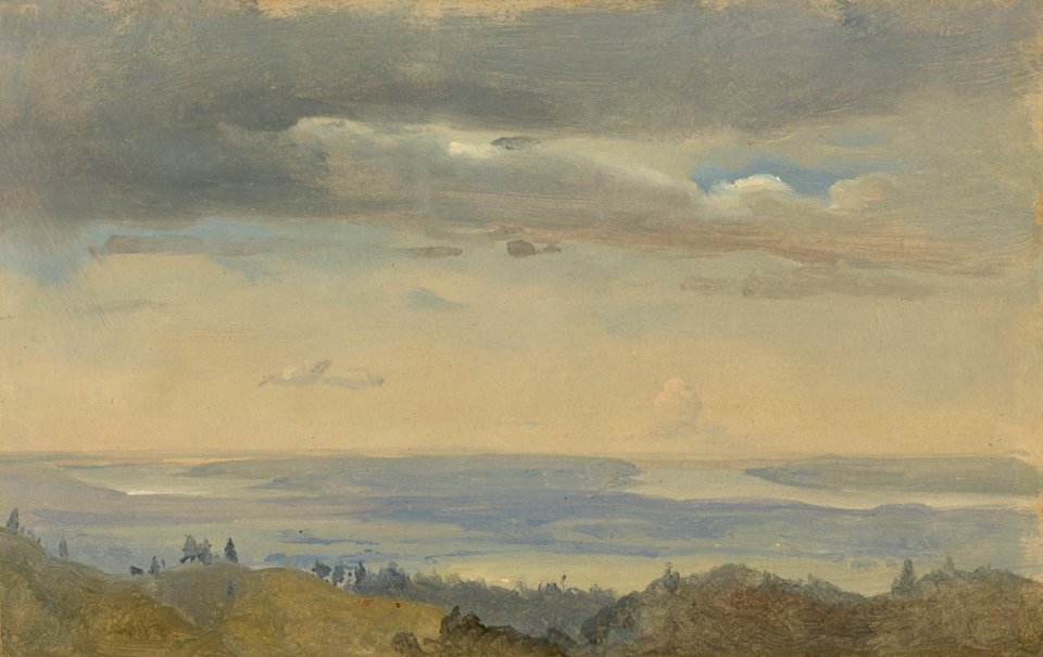 Johan Christian Claussen Dahl - Cloud Study with River Landscape