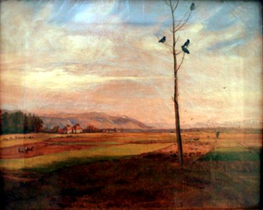 1830 Dahl Baum mit vier Raben anagoria