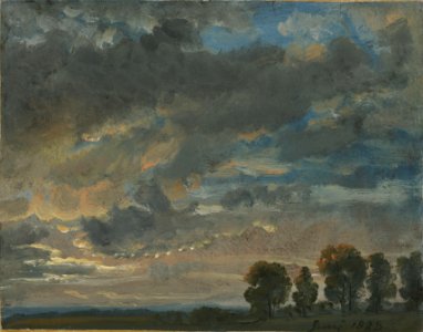Johan Christian Dahl - Clouds in the Evening - NG.M.00426-008 - National Museum of Art, Architecture and Design