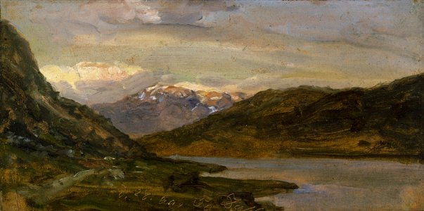 Johan Christian Dahl - Landscape at Nystuen on Filefjell - NG.M.00426-023 - National Museum of Art, Architecture and Design photo