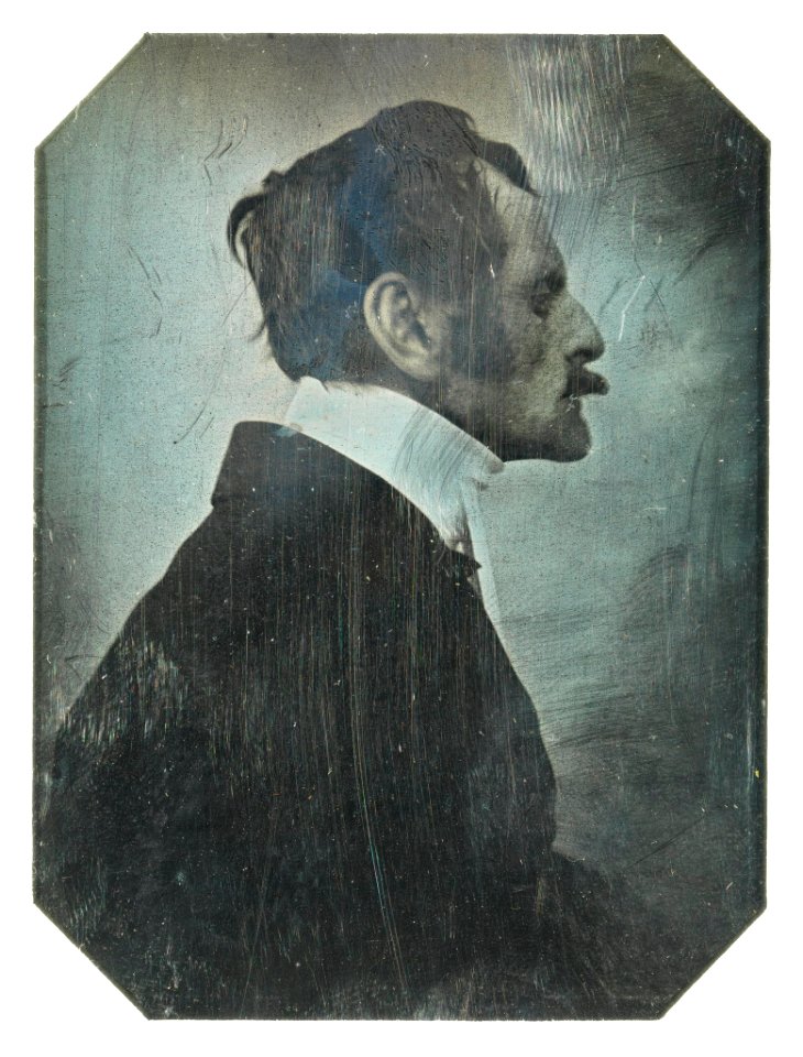 Daguerreotypi-porträtt av Magnus Brahe taget cirka 1844 - Livrustkammaren - 96170