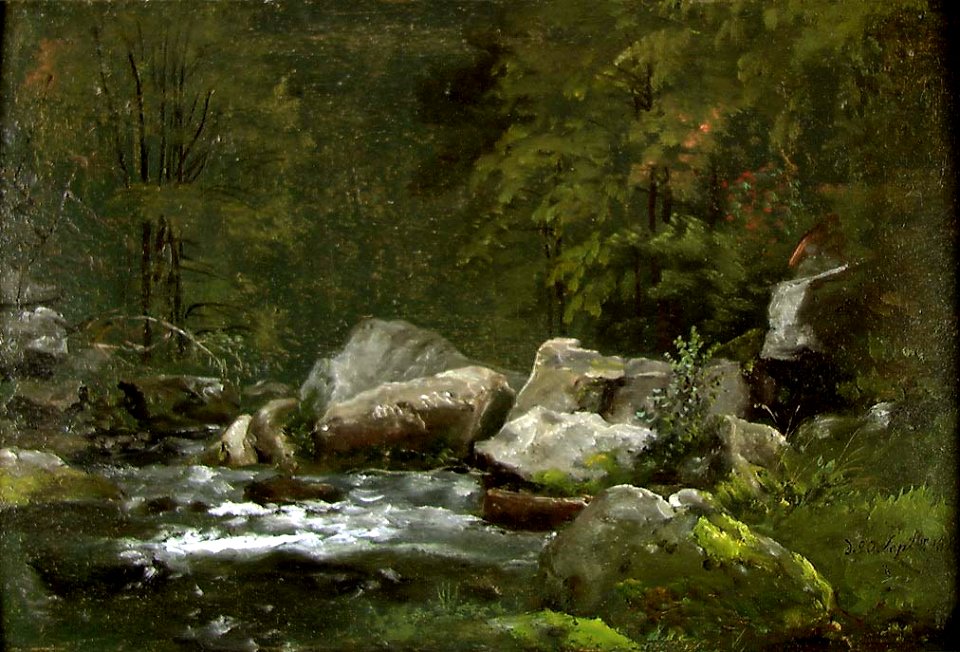 Johan Christian Claussen Dahl - Elv i Liebethaler Grund (1823)