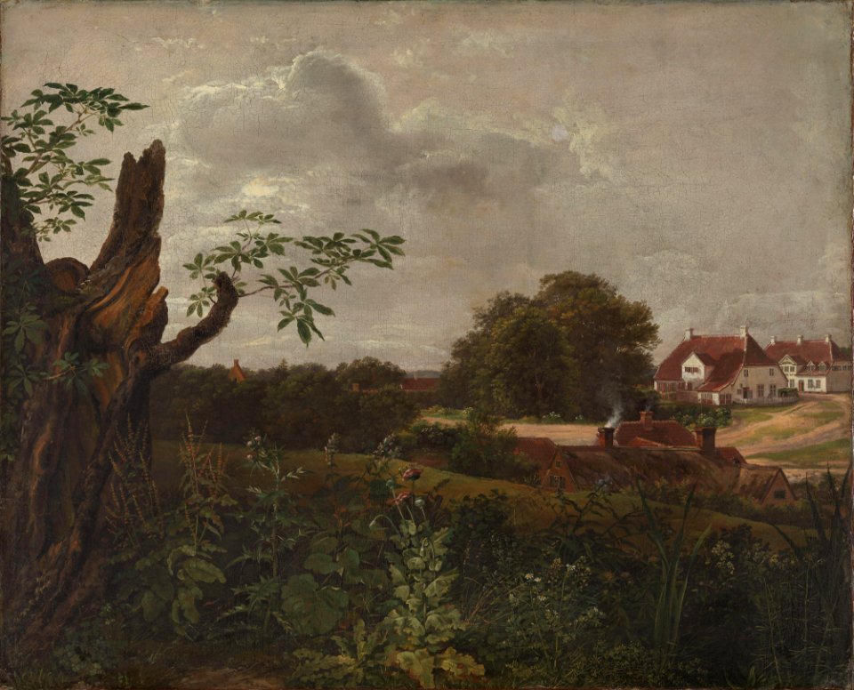 Johan Christian Dahl - The big Inn at Fredensborg - NG.M.00709 - National Museum of Art, Architecture and Design