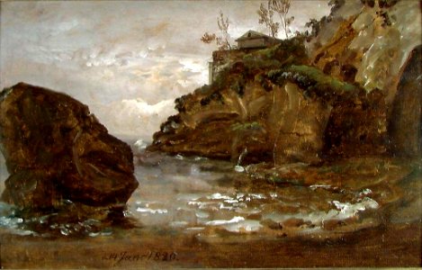 Johan Christian Dahl - Rocky Coast near Naples - NG.M.00426-036 - National Museum of Art, Architecture and Design