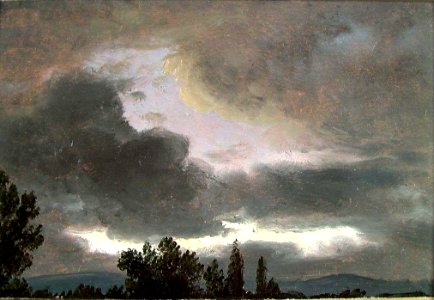 Johan Christian Dahl - Storm Clouds over Tree Tops - NG.M.00426-005 - National Museum of Art, Architecture and Design photo