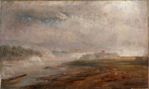 Johan Christian Dahl - The Elbe on a foggy Morning - Google Art Project