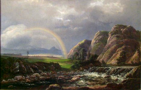 Johan Christian Dahl - Landscape with a Rainbow - NG.M.00310 - National Museum of Art, Architecture and Design photo