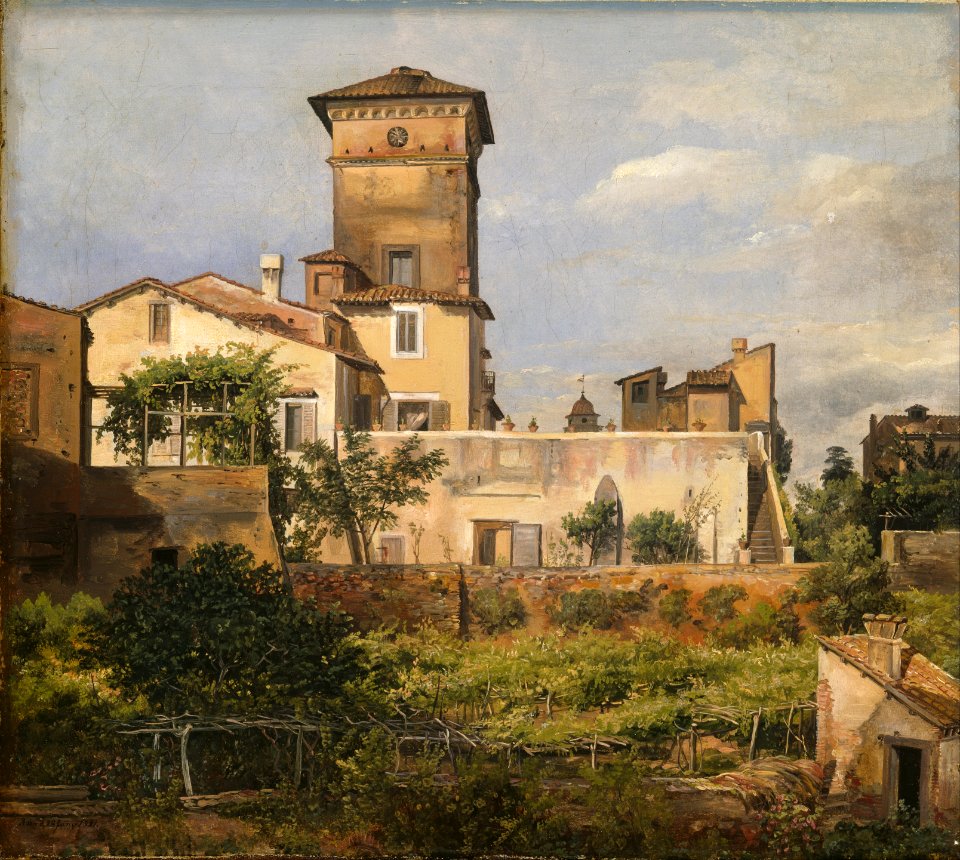 Johan Christian Dahl - Scene from the Villa Malta - Google Art Project