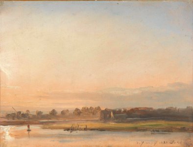 Johan Christian Dahl - View of the Elbe - NG.M.00426-007 - National Museum of Art, Architecture and Design