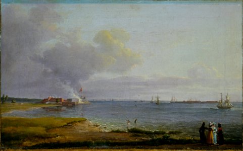Johan Christian Dahl - View over Øresund near the Lime Works - Google Art Project