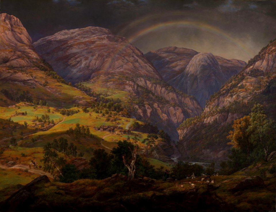 Johan Christian Dahl - View from Stalheim - NG.M.01060 - National Museum of Art, Architecture and Design