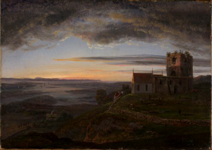 Johan Christian Dahl - The ruined Church at Avaldsnes at Karmøy - NG.M.00767 - National Museum of Art, Architecture and Design photo