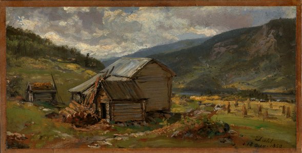 Johan Christian Dahl - View of Hjelle in Valdres - NG.M.00426-002 - National Museum of Art, Architecture and Design