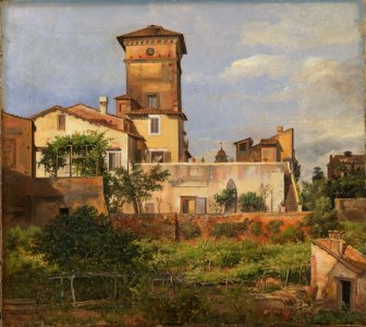 Johan Christian Dahl - The Villa Malta, Rome - NG.M.02270 - National Museum of Art, Architecture and Design