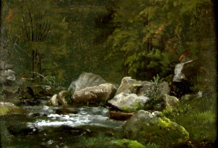 Johan Christian Dahl - Stream in the Liebethaler Grund - NG.M.01949 - National Museum of Art, Architecture and Design photo
