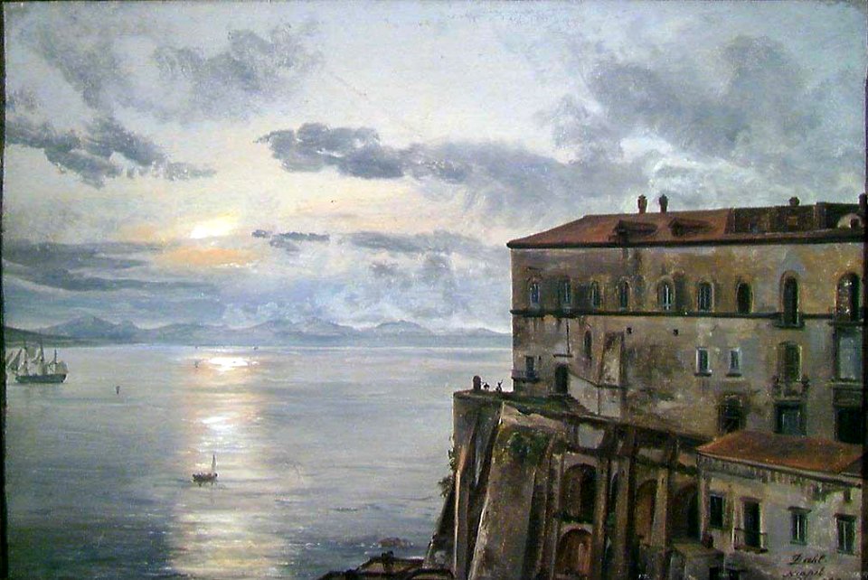 Johan Christian Dahl - The Barracks at Pizzofalcone, Naples - NG.M.00773 - National Museum of Art, Architecture and Design
