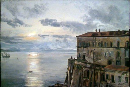 Johan Christian Dahl - The Barracks at Pizzofalcone, Naples - NG.M.00773 - National Museum of Art, Architecture and Design