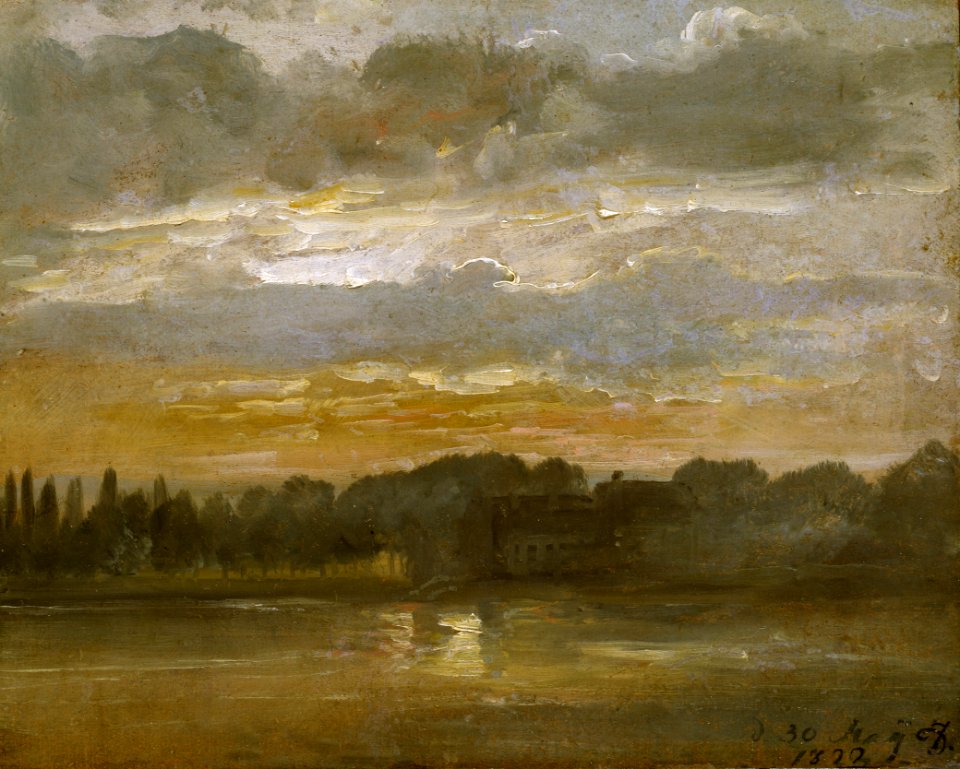 Johan Christian Dahl - The Elb in the Evening - NG.M.00426-009 - National Museum of Art, Architecture and Design