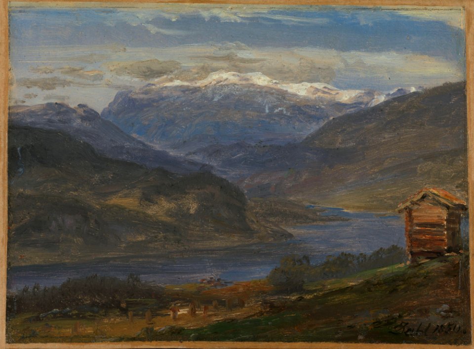 Johan Christian Dahl - View of Hjelle in Valdres - NG.M.00426-021 - National Museum of Art, Architecture and Design