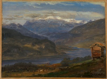 Johan Christian Dahl - View of Hjelle in Valdres - NG.M.00426-021 - National Museum of Art, Architecture and Design